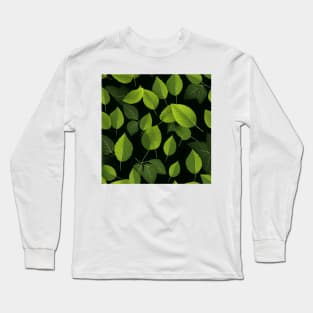 Green Leaves Pattern 6 Long Sleeve T-Shirt